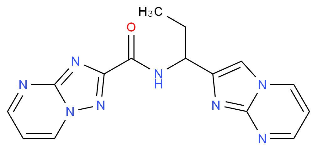 N-(1-imidazo[1,2-a]pyrimidin-2-ylpropyl)[1,2,4]triazolo[1,5-a]pyrimidine-2-carboxamide_Molecular_structure_CAS_)