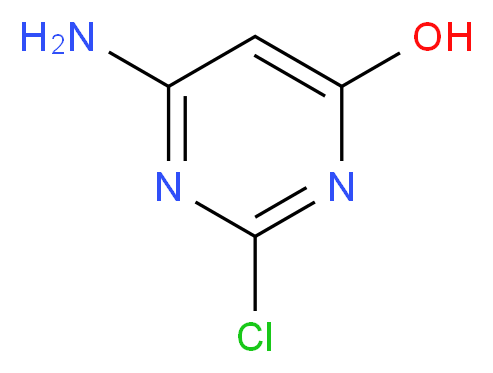 6-Amino-2-chloropyrimidin-4-ol_Molecular_structure_CAS_52386-11-5)