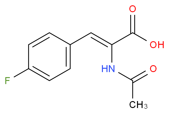 p-Fluoro-α-acetamidocinnamic Acid_Molecular_structure_CAS_111649-72-0)