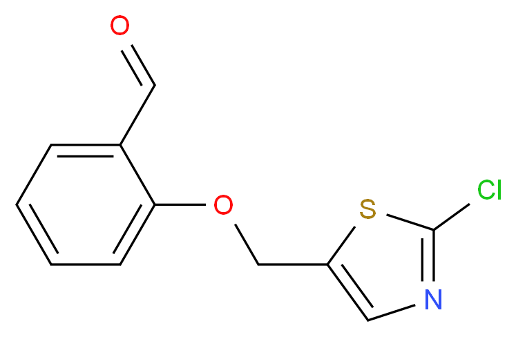 2-[(2-Chloro-1,3-thiazol-5-yl)methoxy]-benzenecarbaldehyde_Molecular_structure_CAS_)