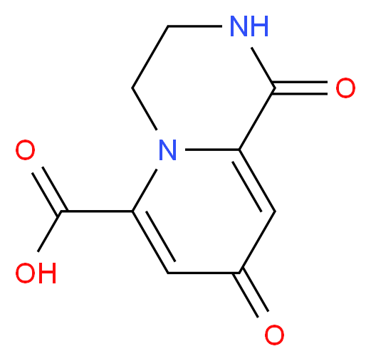 1,8-dioxo-1H,2H,3H,4H,8H-pyrido[1,2-a]piperazine-6-carboxylic acid_Molecular_structure_CAS_5368-42-3)