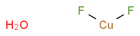 Copper(II) fluoride hydrate_Molecular_structure_CAS_)