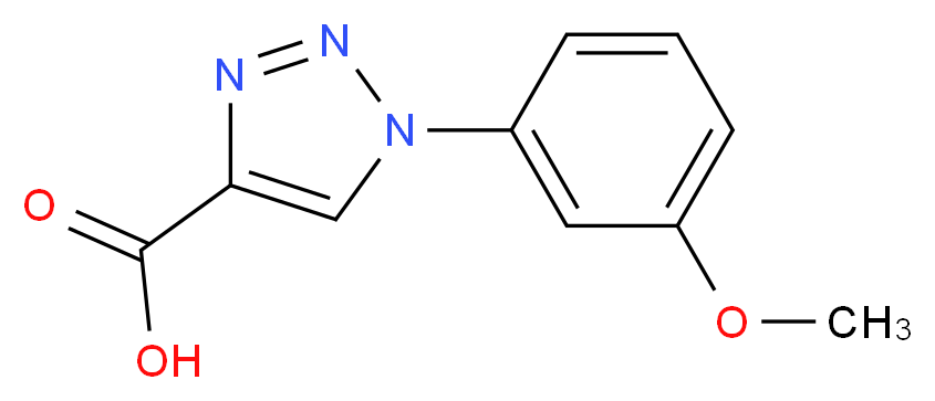 1-(3-METHOXYPHENYL)-1H-1,2,3-TRIAZOLE-4-CARBOXYLIC ACID_Molecular_structure_CAS_)