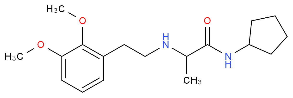 N-cyclopentyl-2-{[2-(2,3-dimethoxyphenyl)ethyl]amino}propanamide_Molecular_structure_CAS_)