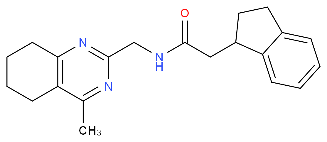 2-(2,3-dihydro-1H-inden-1-yl)-N-[(4-methyl-5,6,7,8-tetrahydro-2-quinazolinyl)methyl]acetamide_Molecular_structure_CAS_)