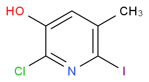 2-Chloro-6-iodo-5-methylpyridin-3-ol_Molecular_structure_CAS_1203499-21-1)