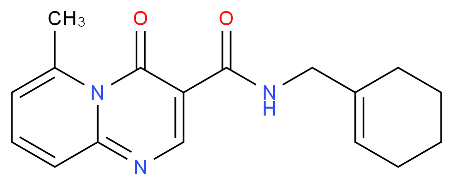N-(cyclohex-1-en-1-ylmethyl)-6-methyl-4-oxo-4H-pyrido[1,2-a]pyrimidine-3-carboxamide_Molecular_structure_CAS_)