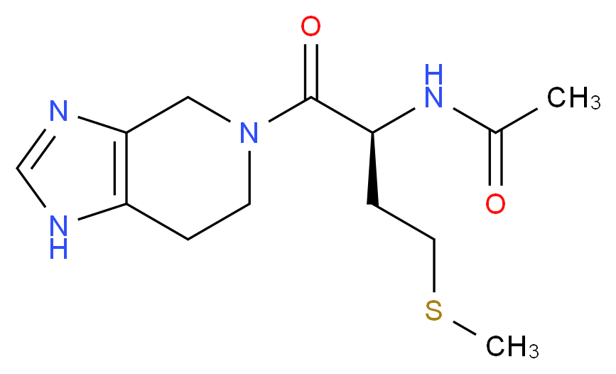 N-[(1S)-3-(methylthio)-1-(1,4,6,7-tetrahydro-5H-imidazo[4,5-c]pyridin-5-ylcarbonyl)propyl]acetamide (non-preferred name)_Molecular_structure_CAS_)