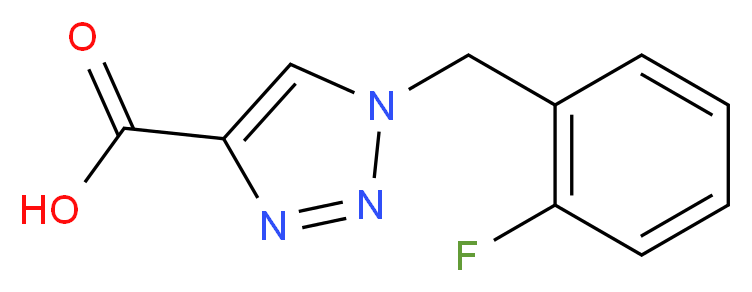 1-(2-fluorobenzyl)-1H-1,2,3-triazole-4-carboxylic acid_Molecular_structure_CAS_)