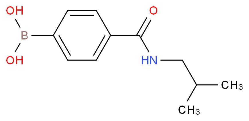 4-(ISOBUTYLAMINOCARBONYL)PHENYLBORONIC ACID_Molecular_structure_CAS_850568-13-7)