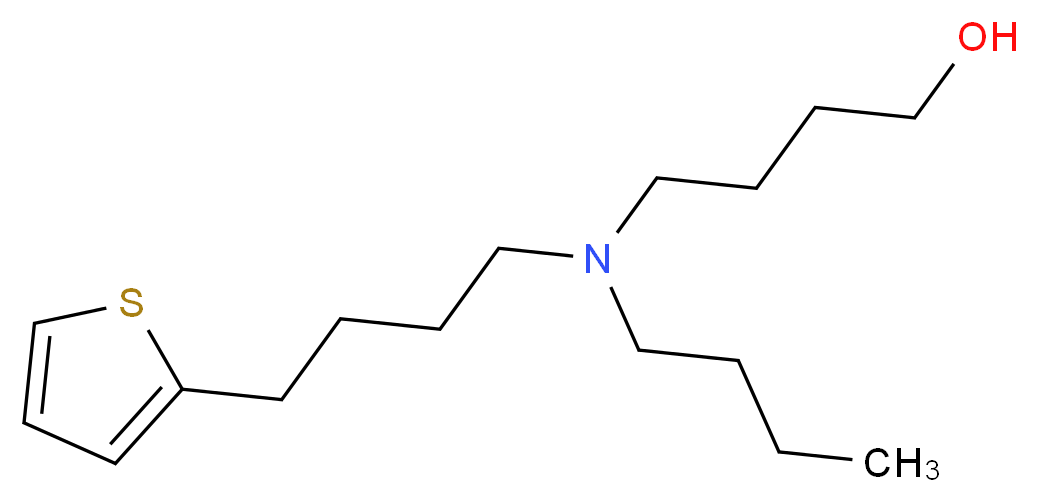 4-{butyl[4-(2-thienyl)butyl]amino}-1-butanol_Molecular_structure_CAS_)