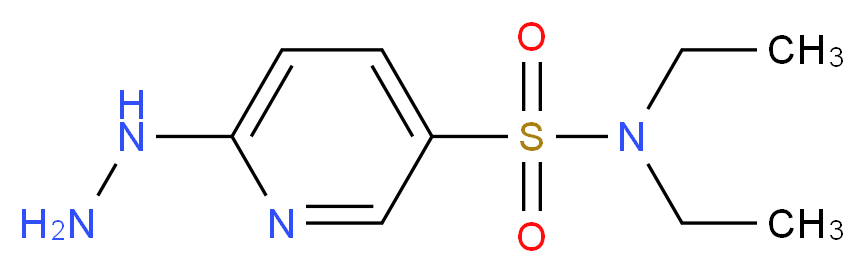 N,N-diethyl-6-hydrazinopyridine-3-sulfonamide_Molecular_structure_CAS_)
