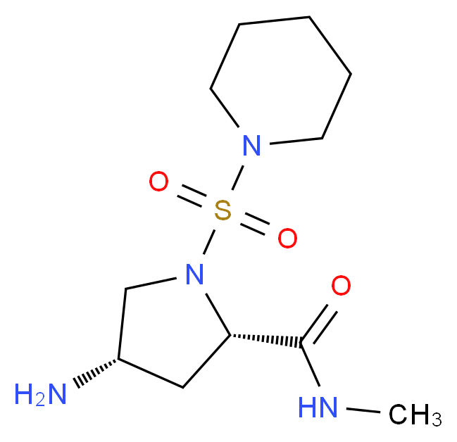 (4S)-4-amino-N-methyl-1-(piperidin-1-ylsulfonyl)-L-prolinamide_Molecular_structure_CAS_)