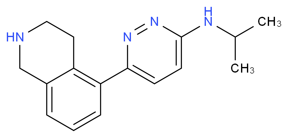 N-isopropyl-6-(1,2,3,4-tetrahydroisoquinolin-5-yl)pyridazin-3-amine_Molecular_structure_CAS_)