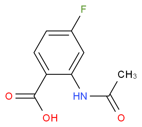 2-Acetamido-4-fluorobenzoic acid_Molecular_structure_CAS_)