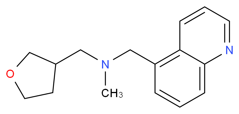 N-methyl-1-(5-quinolinyl)-N-(tetrahydro-3-furanylmethyl)methanamine_Molecular_structure_CAS_)