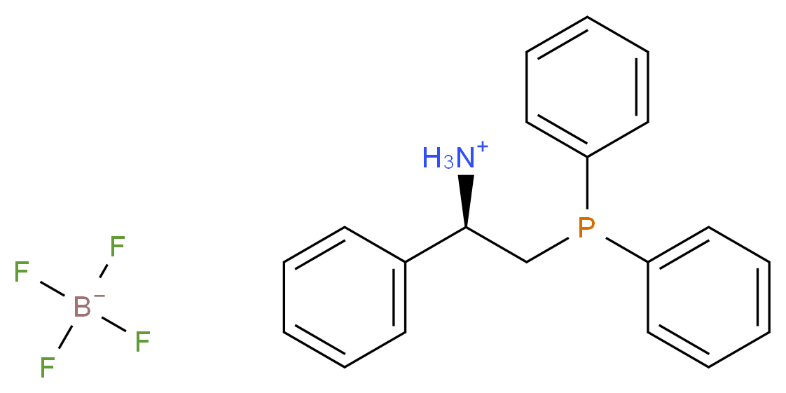 (R)-2-(Diphenylphosphino)-1-phenylethylammonium tetrafluoroborate_Molecular_structure_CAS_)