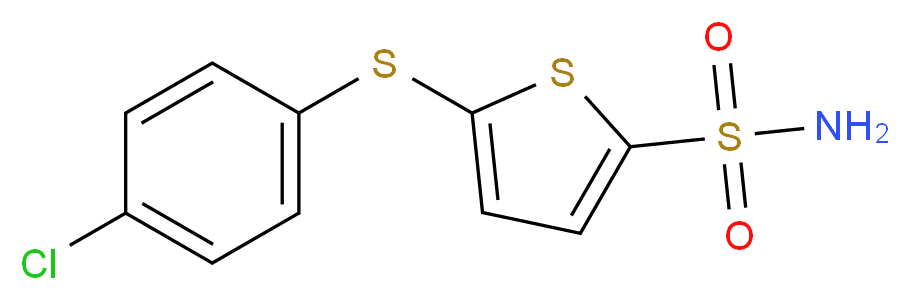 5-[(4-Chlorophenyl)thio]thiophene-2-sulphonamide_Molecular_structure_CAS_63031-81-2)
