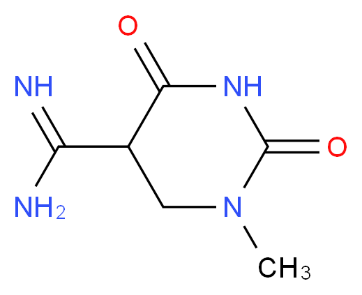 1-Methyl-2,4-dioxohexahydro-5-pyrimidinecarboximidamide_Molecular_structure_CAS_)