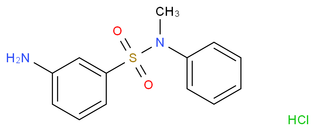 3-amino-N-methyl-N-phenylbenzenesulfonamide hydrochloride_Molecular_structure_CAS_)