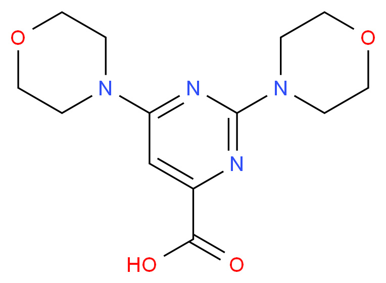 2,6-Dimorpholin-4-ylpyrimidine-4-carboxylic acid_Molecular_structure_CAS_450368-32-8)