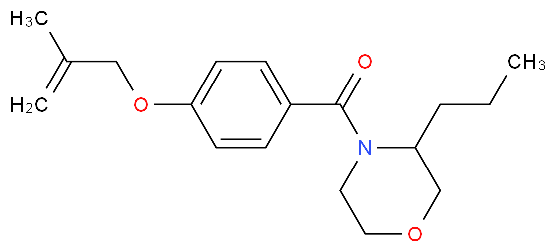 4-{4-[(2-methylprop-2-en-1-yl)oxy]benzoyl}-3-propylmorpholine_Molecular_structure_CAS_)