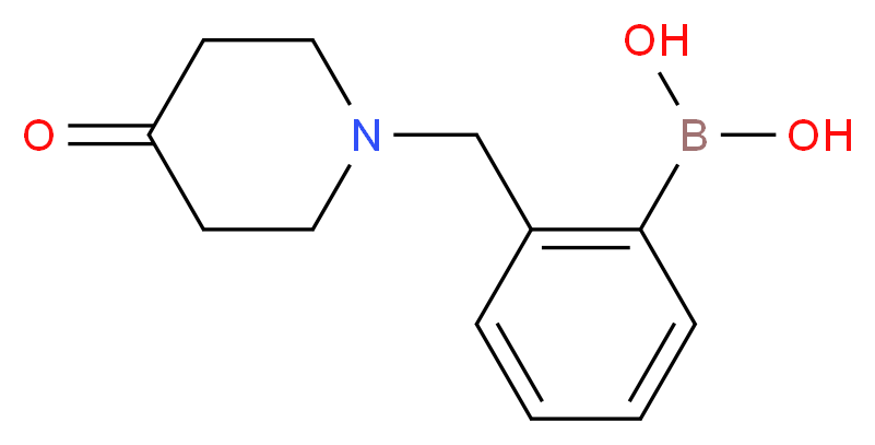 {2-[(4-Oxopiperidin-1-yl)methyl]phenyl}-boronic acid_Molecular_structure_CAS_697739-42-7)