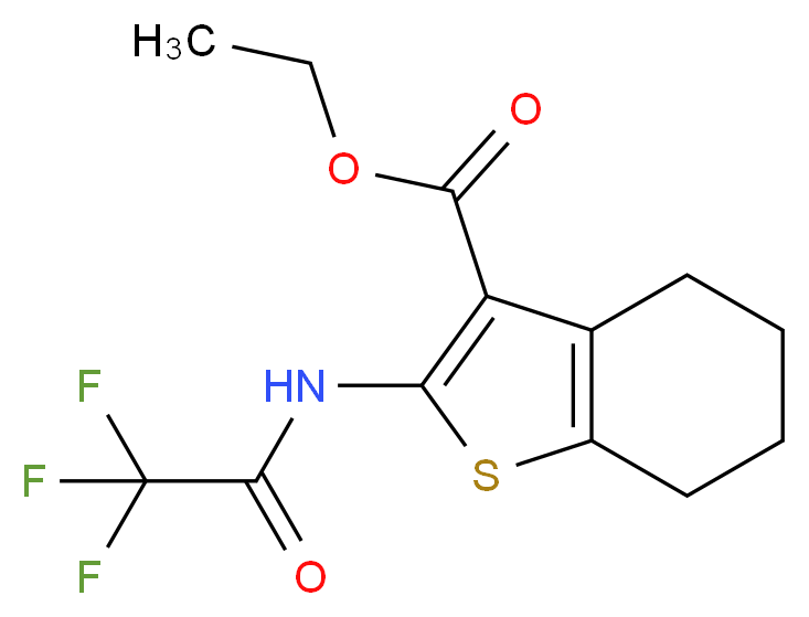 Ethyl 2-[(trifluoroacetyl)amino]-4,5,6,7-tetrahydro-1-benzothiophene-3-carboxylate_Molecular_structure_CAS_)