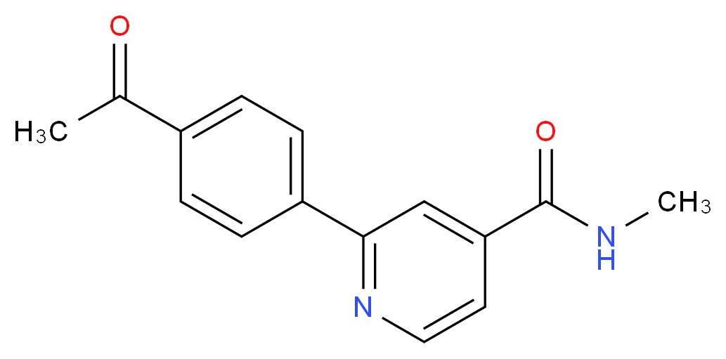 2-(4-acetylphenyl)-N-methylisonicotinamide_Molecular_structure_CAS_)