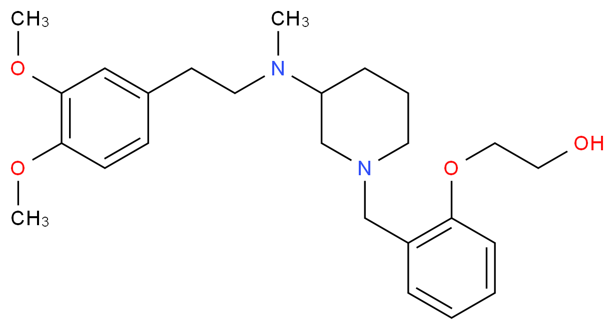 2-[2-({3-[[2-(3,4-dimethoxyphenyl)ethyl](methyl)amino]-1-piperidinyl}methyl)phenoxy]ethanol_Molecular_structure_CAS_)