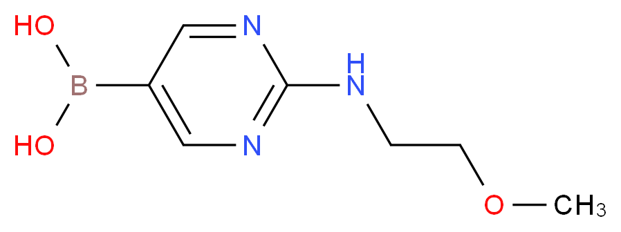 (2-((2-METHOXYETHYL)AMINO)PYRIMIDIN-5-YL)BORONIC ACID_Molecular_structure_CAS_)