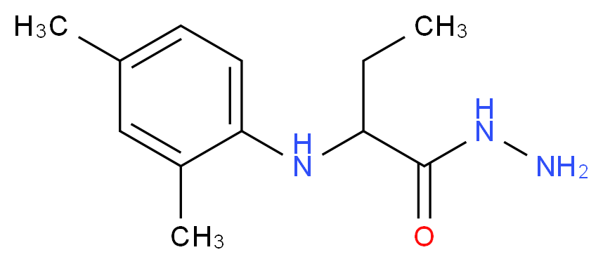 2-[(2,4-Dimethylphenyl)amino]butanohydrazide_Molecular_structure_CAS_)