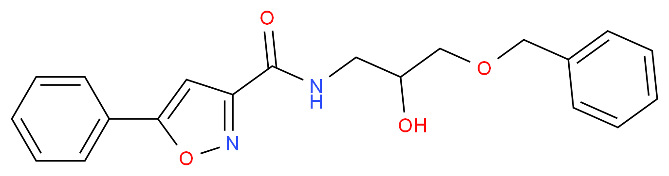 N-[3-(benzyloxy)-2-hydroxypropyl]-5-phenyl-3-isoxazolecarboxamide_Molecular_structure_CAS_)