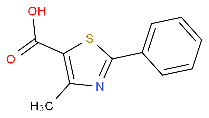 4-Methyl-2-phenyl-1,3-thiazole-5-carboxylic acid_Molecular_structure_CAS_33763-20-1)