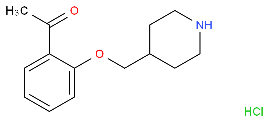 1-[2-(4-Piperidinylmethoxy)phenyl]-1-ethanone hydrochloride_Molecular_structure_CAS_)
