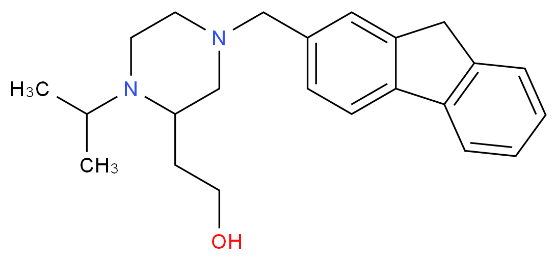 2-[4-(9H-fluoren-2-ylmethyl)-1-isopropyl-2-piperazinyl]ethanol_Molecular_structure_CAS_)
