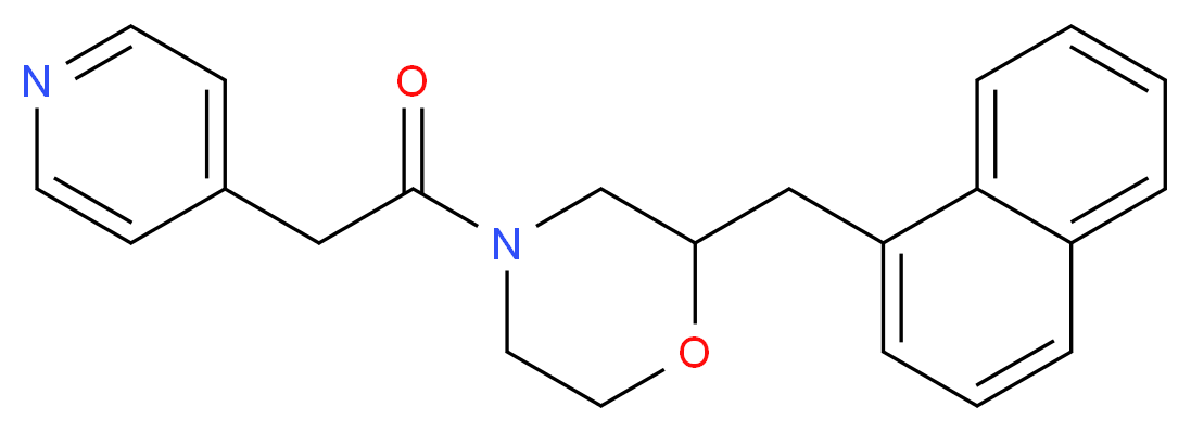 2-(1-naphthylmethyl)-4-(4-pyridinylacetyl)morpholine_Molecular_structure_CAS_)