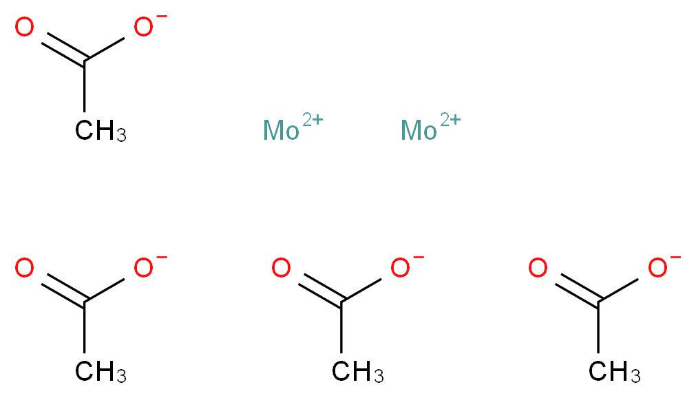 Molybdenum(II) acetate_Molecular_structure_CAS_14221-06-8)
