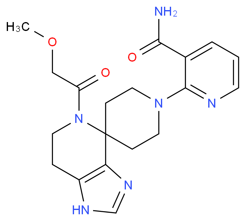 2-[5-(methoxyacetyl)-1,5,6,7-tetrahydro-1'H-spiro[imidazo[4,5-c]pyridine-4,4'-piperidin]-1'-yl]nicotinamide_Molecular_structure_CAS_)