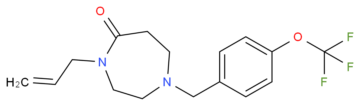 4-allyl-1-[4-(trifluoromethoxy)benzyl]-1,4-diazepan-5-one_Molecular_structure_CAS_)