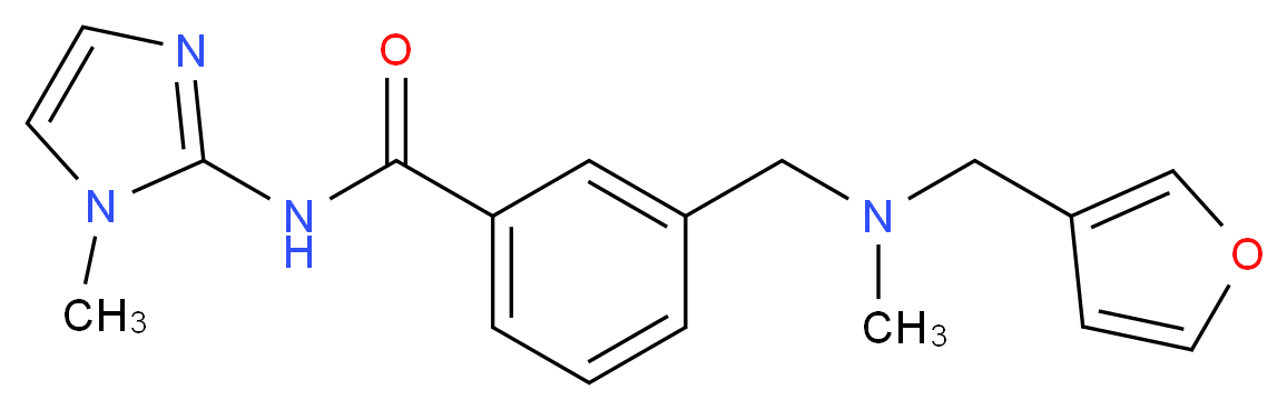 3-{[(3-furylmethyl)(methyl)amino]methyl}-N-(1-methyl-1H-imidazol-2-yl)benzamide_Molecular_structure_CAS_)
