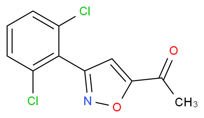 1-[3-(2,6-dichlorophenyl)isoxazol-5-yl]ethan-1-one_Molecular_structure_CAS_499771-12-9)