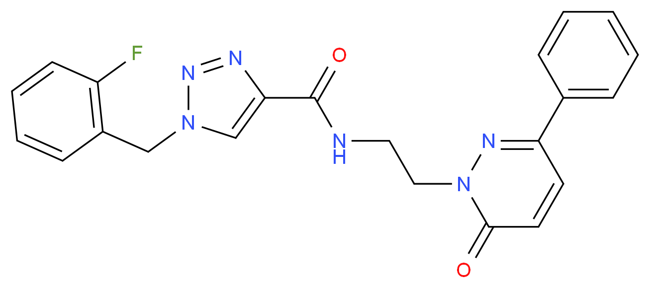 1-(2-fluorobenzyl)-N-[2-(6-oxo-3-phenyl-1(6H)-pyridazinyl)ethyl]-1H-1,2,3-triazole-4-carboxamide_Molecular_structure_CAS_)