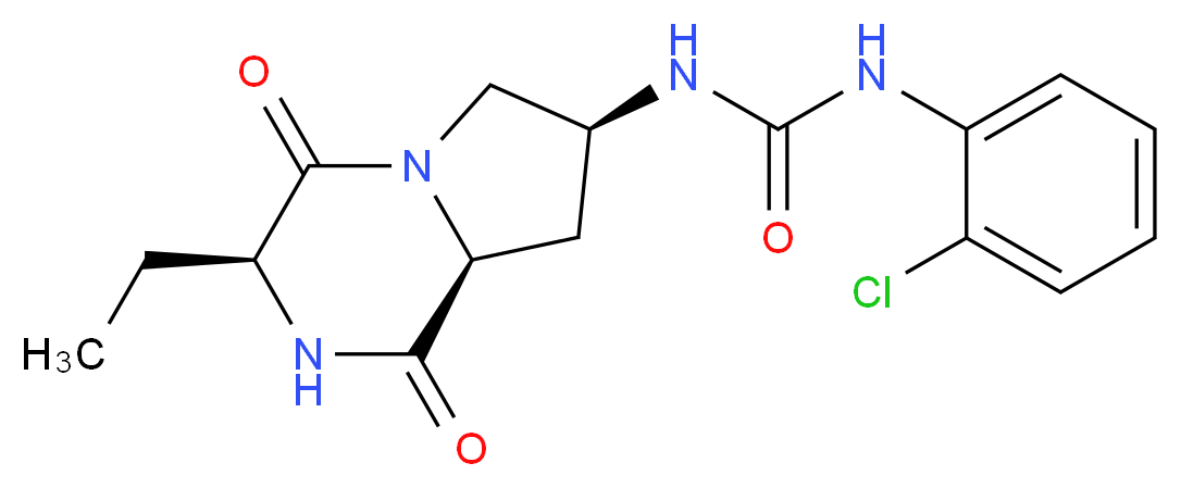 N-(2-chlorophenyl)-N'-[(3S,7S,8aS)-3-ethyl-1,4-dioxooctahydropyrrolo[1,2-a]pyrazin-7-yl]urea_Molecular_structure_CAS_)