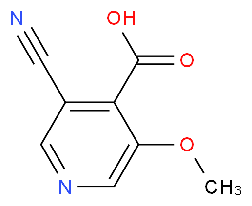 3-Cyano-5-methoxyisonicotinic acid_Molecular_structure_CAS_1138444-09-3)
