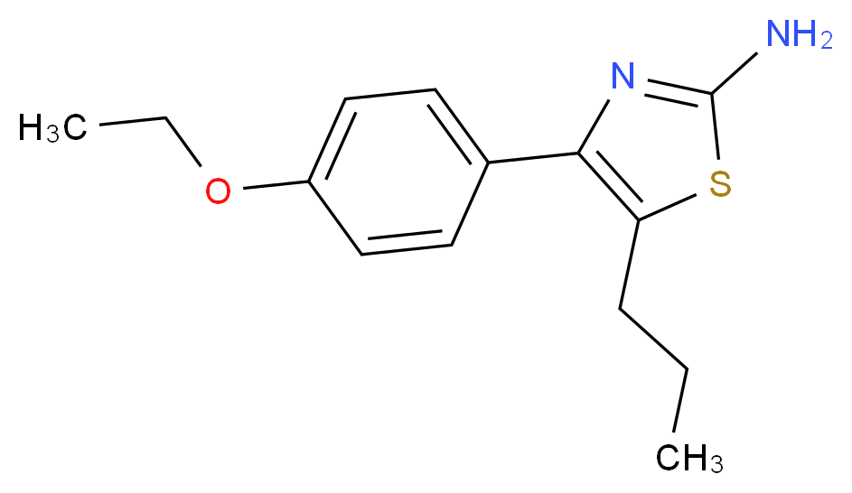 4-(4-ethoxyphenyl)-5-propyl-1,3-thiazol-2-amine_Molecular_structure_CAS_461033-41-0)
