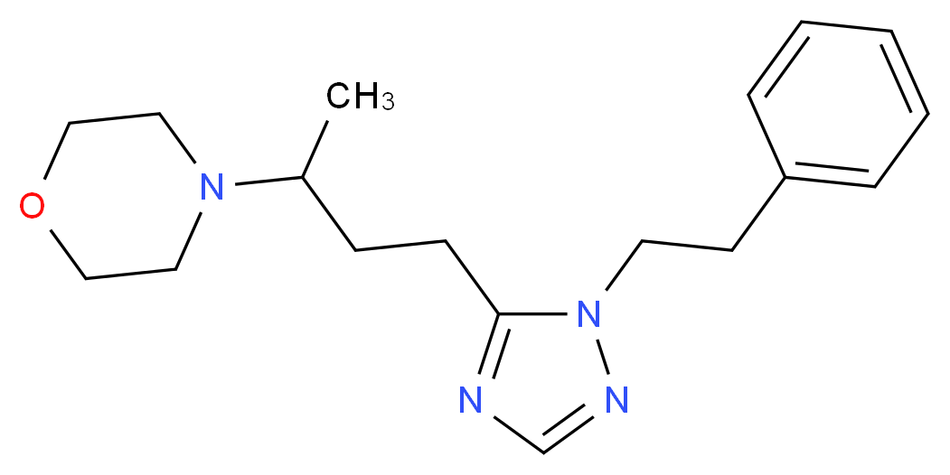 4-{1-methyl-3-[1-(2-phenylethyl)-1H-1,2,4-triazol-5-yl]propyl}morpholine_Molecular_structure_CAS_)