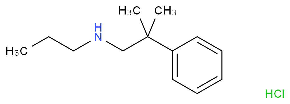 (2-methyl-2-phenylpropyl)(propyl)amine hydrochloride_Molecular_structure_CAS_)