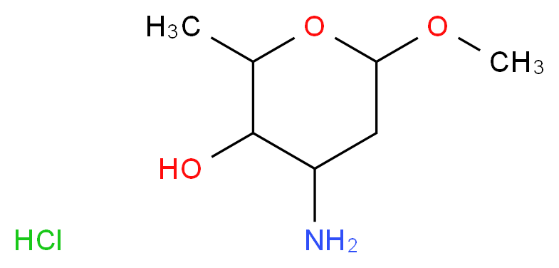 Methyl β-L-daunosaminide hydrochloride_Molecular_structure_CAS_115388-97-1)