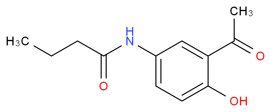 N-(3-Acetyl-4-hydroxyphenyl)butyramide_Molecular_structure_CAS_40188-45-2)